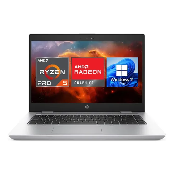 Ordenador portátil HP Probook Amd Ryzen 5 Pro Gaming 16 GB de RAM 256 GB SSD Windows 11 Pro 14 Full HD - Excelente (Reacondicionado)
