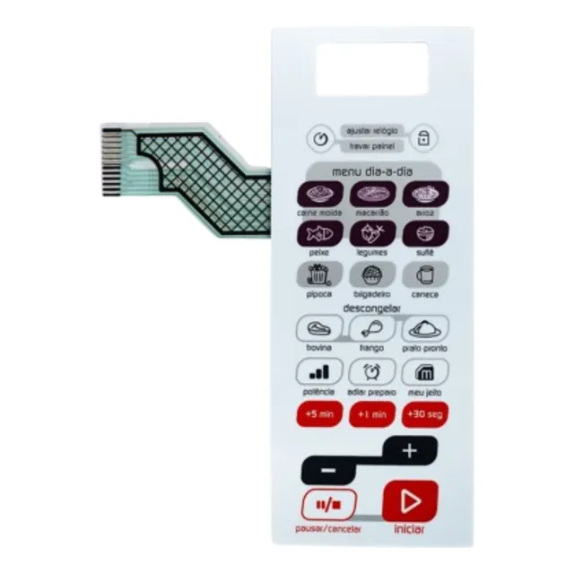 Painel Teclado Membrana Microondas Brastemp Bms45bbhna Ative