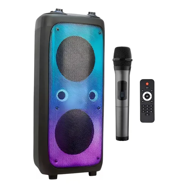 Parlante Bluetooth Inalámbrico Luces Rgb Micrófono Control