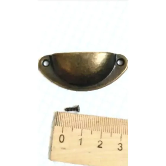 10 Mini Tirador  Manilla  50x22mm Bronce Envejecido Vintage Envejecido