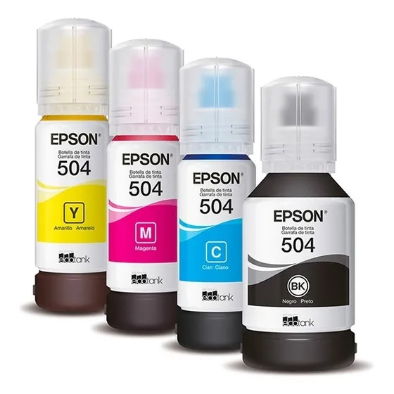 Kit de tinta Epson 4 cores T504 para L4150, L4160, L6171