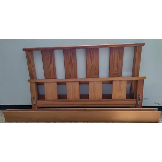 Cama Matrimonial De Madera De Pino Usada Sin Colchón