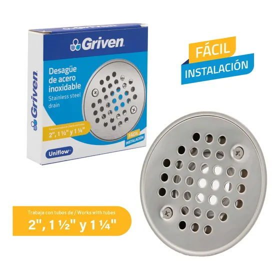 Rejilla O Desagüe Para Piso 2  De Acero Inoxidable