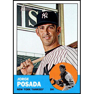 2012 Topps Heritage 330 Jorge Posada Nm-mt Tarjeta De Béisbo 2012 Topps Heritage 330 Jorge Posada Nm-mt Tarjeta De Béisbo