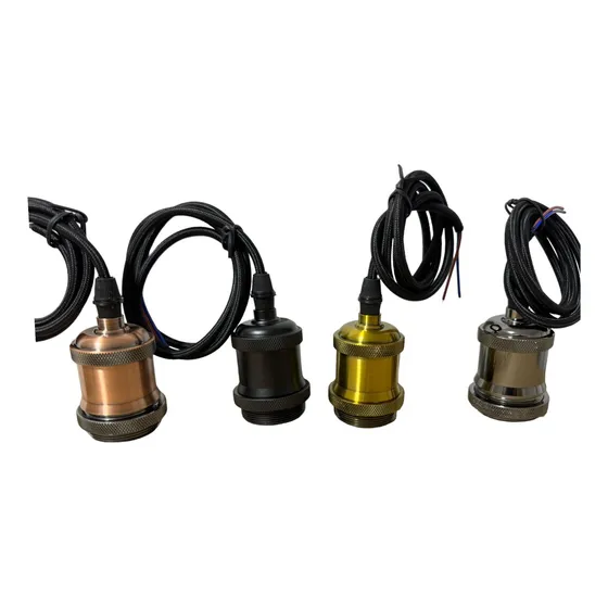 Portalámpara Colgante De Bombillos E27 