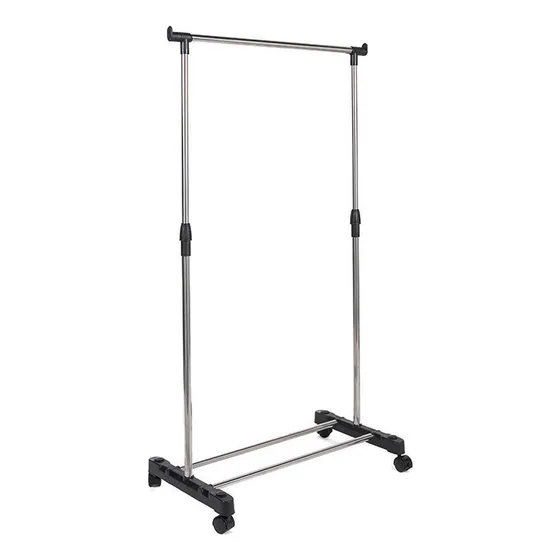 Rack Perchero Estante Con Rueda Para Ropa De Hogar Y Tienda 