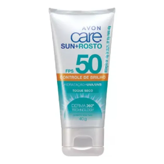 Protetor Solar De Rosto Controle De Brilho Fps 50 40g Avon