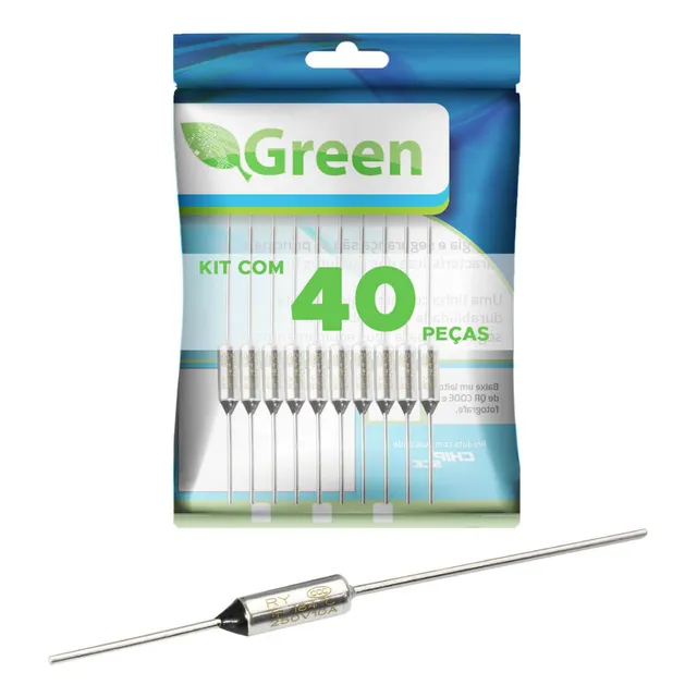 40x Fusível Térmico 184° 10a 250v 184 Graus  Ferro De Passar