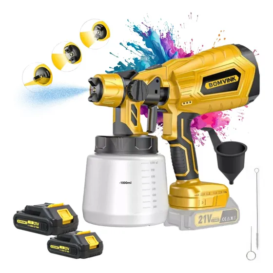 Pistola Pulverizador Tinta Elétrico Compressor 37000r/m 21v