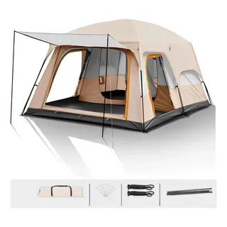 Barraca Camping Acampamento 9-12 Pessoas Grande ImpermeĂĄvel Barraca Camping Acampamento 9-12 Pessoas Grande ImpermeĂĄvel