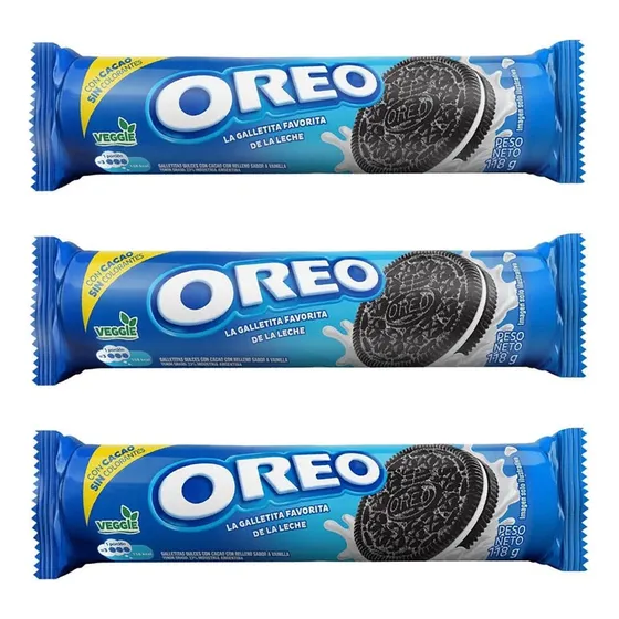 Oreo Galletas 118gr Pack X 3un - Cioccolato Tienda De Dulces
