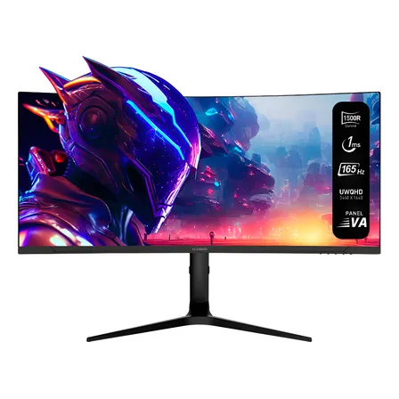 Monitor Gamer Curvo 34 Ultrawide 4K 165Hz Uwqhd Tecmiyo 1Ms