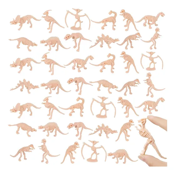 Conjunto De Dinosaurios En Plástico, Con 60 Unidades, Para N