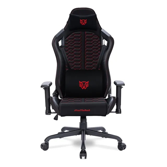 Silla Gamer Thunder Max V7 Pu Tela Nylon Hasta 150 Kg Color Rojo Material Del Tapizado Cuero Sintético