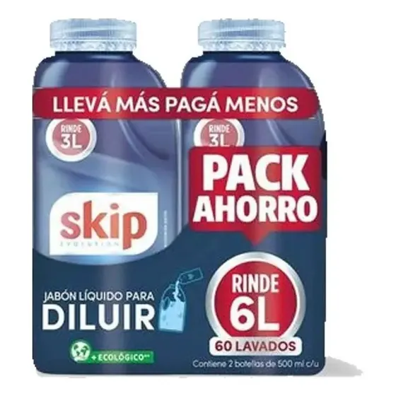 Skip Para Diluir 500ml Pack X2 10% Dto | Cuotas sin interés