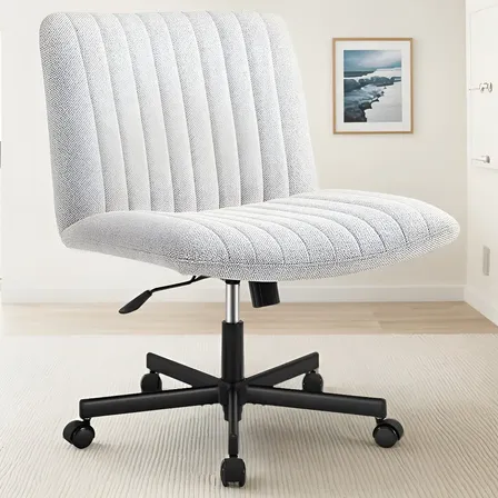 Cadeira De Escritório Giratoria Python Fly Assento Largo Cor Cinza Material Do Estofamento Algodão