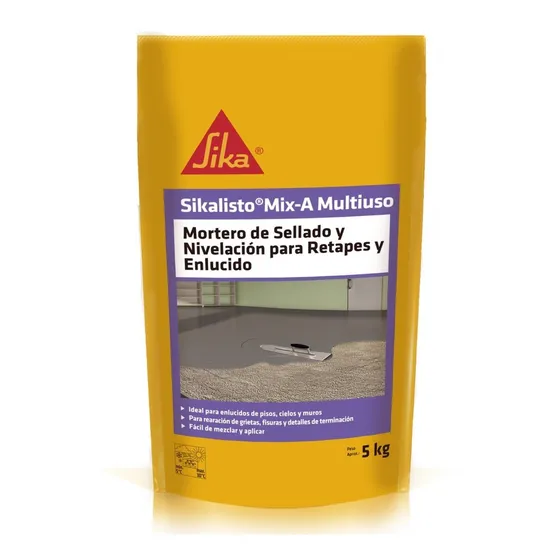Sikalisto Mix-a Multiuso Mortero Retapes Y Nivelación 5 Kg