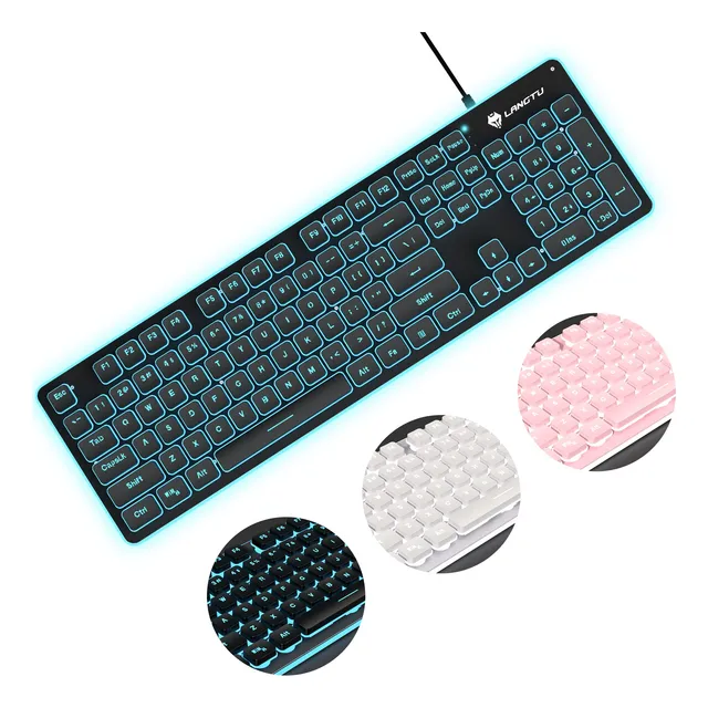 Teclado  Mecánico Membrana L1 Silencioso Con Luces Y Cable