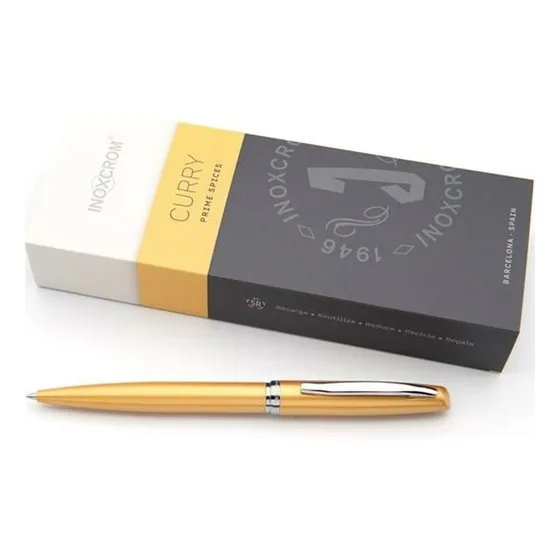Bolígrafo Fino Prime Curry Tinta Azul 10152109