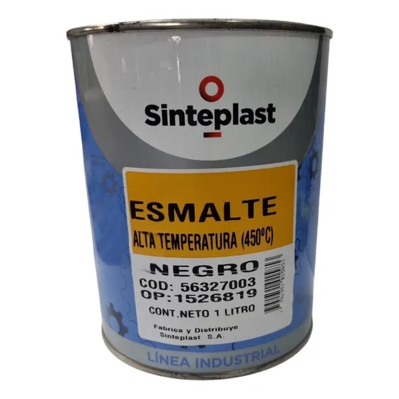 Sinteplast Induplast Alta Temperatura Esmalte negro 1L