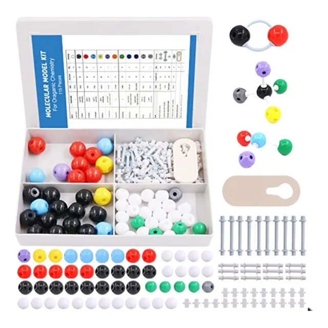 Kit De Modelo Molecular 444 Piezas Niños Didactico Ciencia