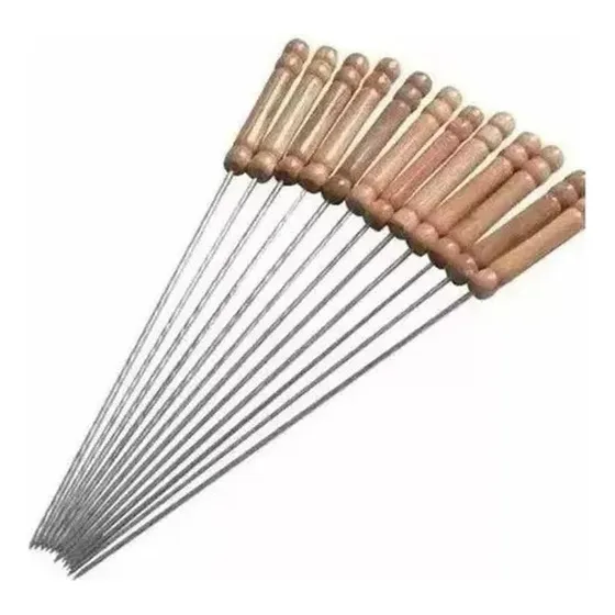 50 Fierros Para Anticuchos Brochetas Asados Pinches Norplat