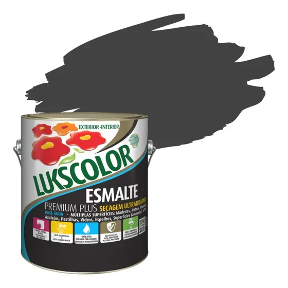 Efeito Lousa Preto Acetinado Lukscolor 3,6l Para Giz