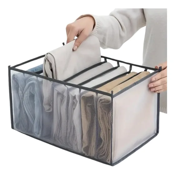 Organizador De Jeans, Ropa, Vestuario Con 7 Divisiones.