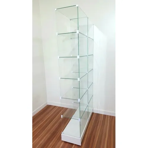 Vitrine Modulado Vidro Temperado Gôndola Escolar Cosmeticos