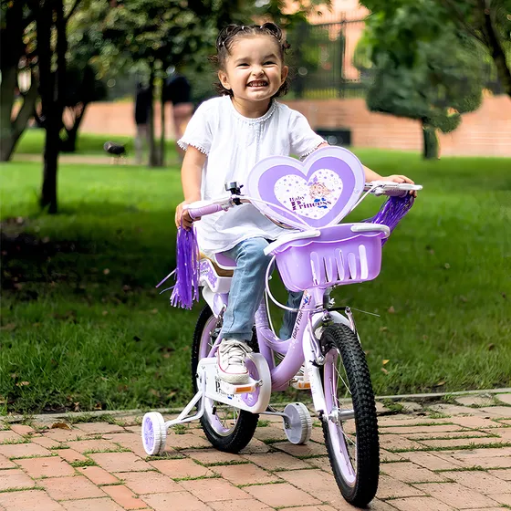 Bicicleta paseo infantil Wuilpy Baby Princess 2025 R16 color violeta