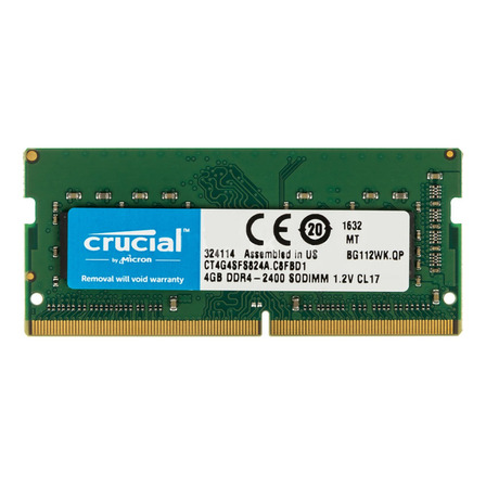 Memória RAM color verde  4GB 1 Crucial CT4G4SFS824A