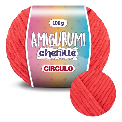 Amigurumi Chenille Círculo - 100 Gramas - 110 Metros Cor 5442