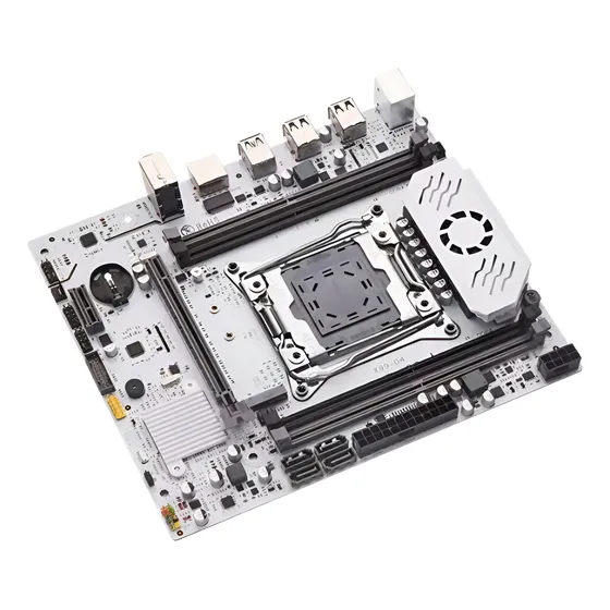 Placa Mãe Qiyida X99 D4 Branca M-atx Lga2011-3 M.2