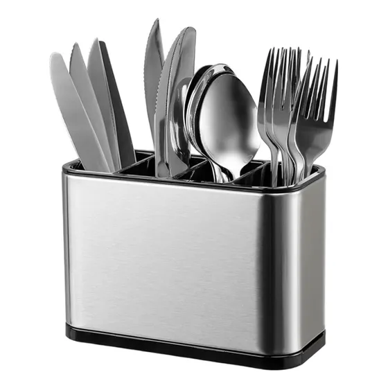 Escurridor Organizador De Cubiertos Cocina Soporte Aluminio