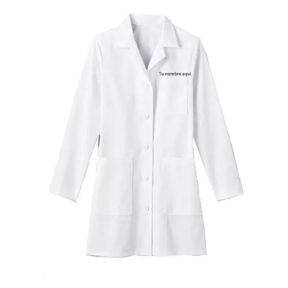 Bata Laboratorio Manga Larga Adulto Con El Nombre Xs A Xl 