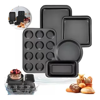 Jogo 5 Forma De Assadeiras Antiaderente Cozinha Jogo 5 Forma De Assadeiras Antiaderente Cozinha