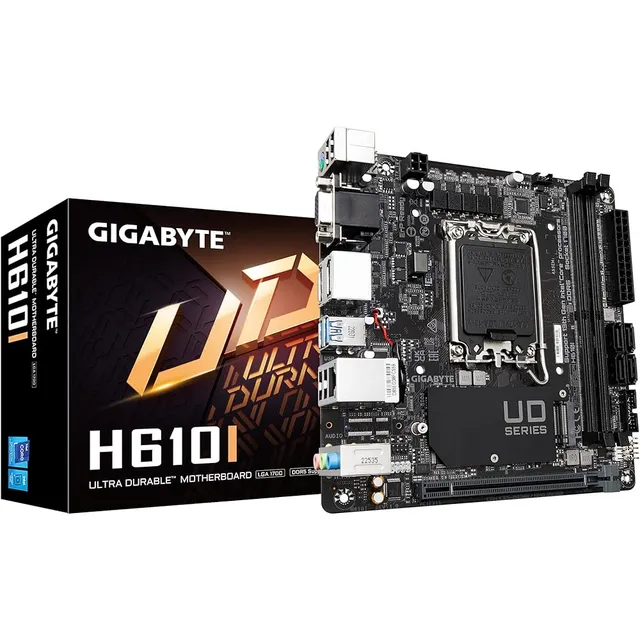 GIGABYTE H610I H610/ INTEL/LGA 1700/ MINI-ITX/ DDR5/ SINGLE