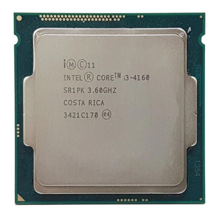 Processador gamer Intel Core i3-4160 CM8064601483644 de 2 núcleos e  3.6GHz de frequência com gráfica integrada