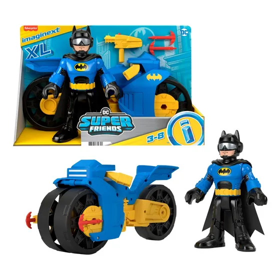Imaginext Dc Super Friends Figura Batimoto Xl Y Batman
