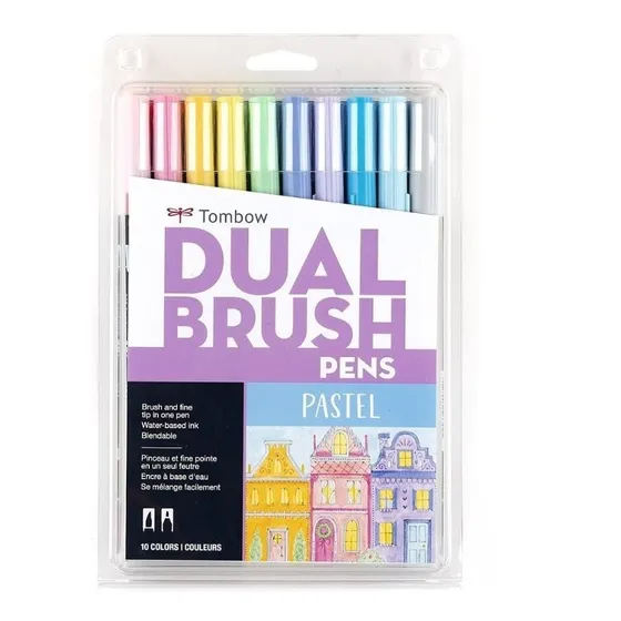 Lapices Marcadores Tombow Doble Punta Dual Brush Set 10 Un.