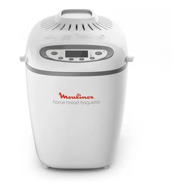 Máquina para hacer pan Moulinex Home Bread Baguette blanco y gris 220V