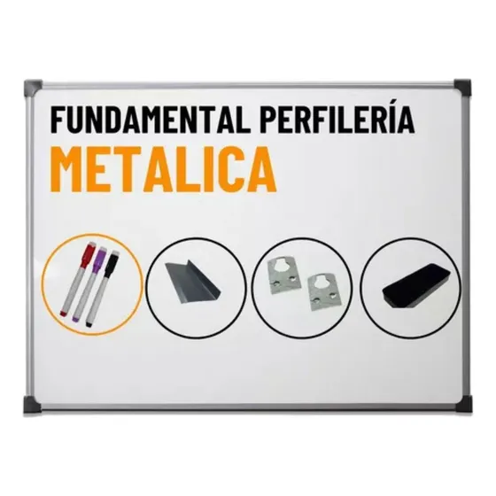 Pizarra Blanca 80x120cm + Accesorios