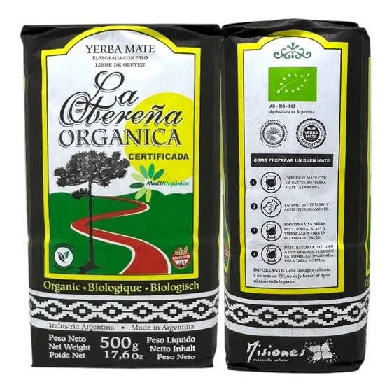 Yerba Mate Orgánica Obereña 500 Gr 