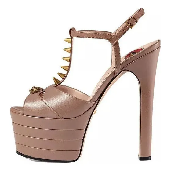 _ Tacones Con Plataforma, Sandalias, Pasarela De Moda-gucoi