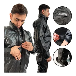 Kit Capa De Chuva Conjunto Motoqueiro Motoboy Reforçada Top Kit Capa De Chuva Conjunto Motoqueiro Motoboy Reforçada Top