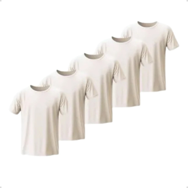 Kit 5 Camisetas Básicas Masculina Dry Fit Lisa Tradicional Kit 5 Camisetas Básicas Masculina Dry Fit Lisa Tradicional