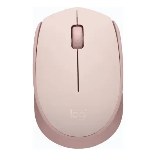 Mouse sem fio Logitech M170 com Pilha Inclusa - Rosa