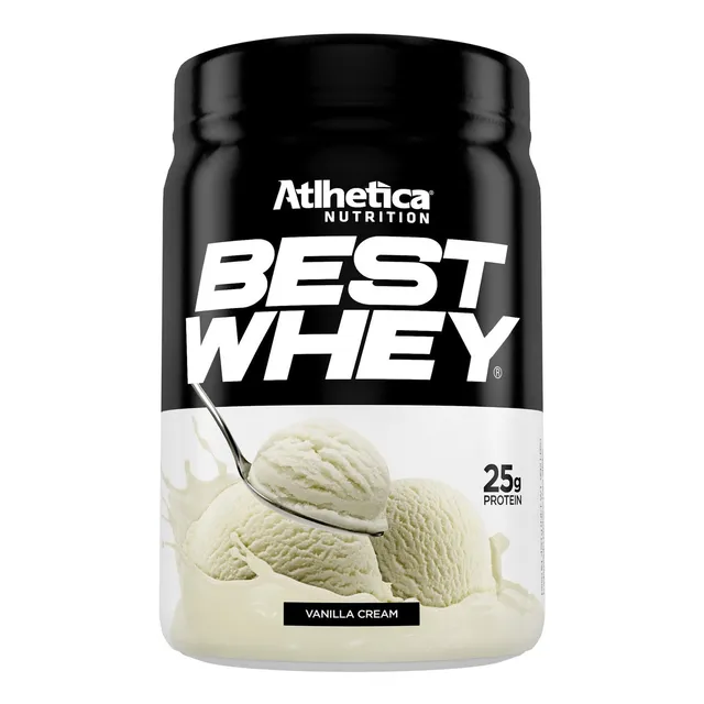 Atlhetica Nutrition - La mejor crema de vainilla con proteína de suero, 450 g