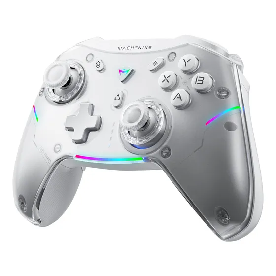 Control Joystick Inalámbrico Machenike G5 Pro para PC Gamer Bluetooth Android Gamepad de Nintendo Switch Controles blanco
