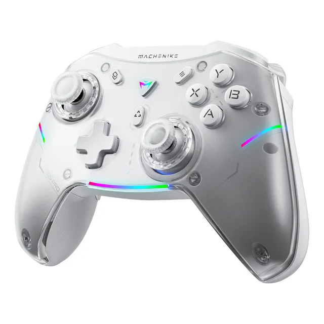 Control Joystick Inalámbrico Machenike G5 Pro para PC Gamer Bluetooth Android Gamepad de Nintendo Switch Controles blanco